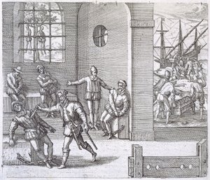 Spanish Traitors in Panama Executed While Gold Stolen from the Incas is Loaded onto Ships Bound for Spain, from 